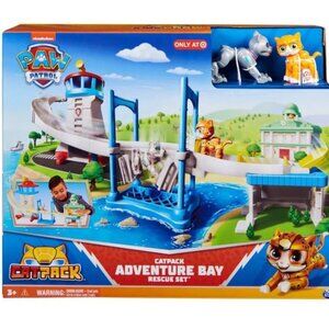 Paw Patrol Cat Pack Adventure Bay Rescue Play Set & Figures With Tower